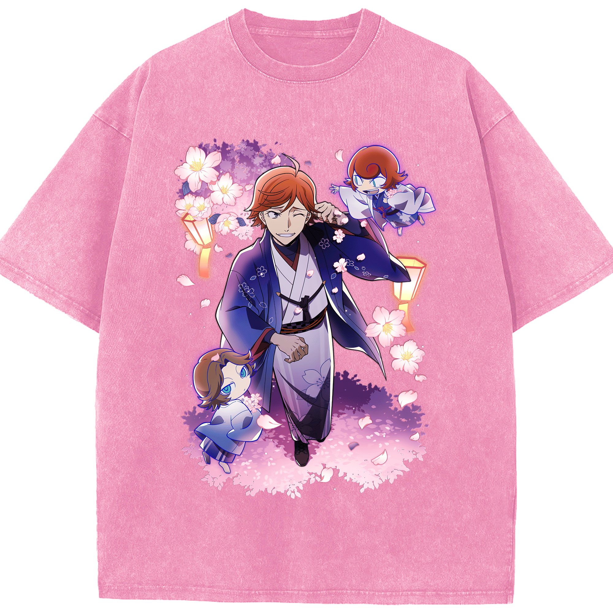 （画像用） 文豪ストレイドッグス Bungo Stray Dogs 綿100% ヴィンテージ風 半袖Tシャツ（フロントプリント）